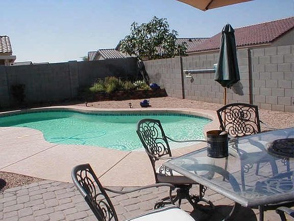 Backyard with our Pool