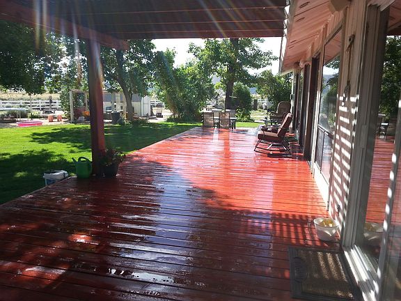 newly rebuilt deck