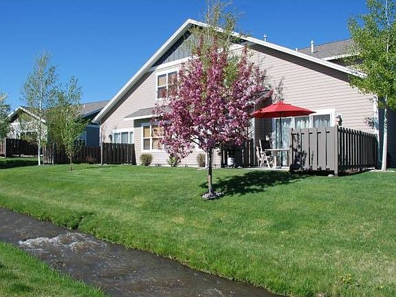 Patio and creek