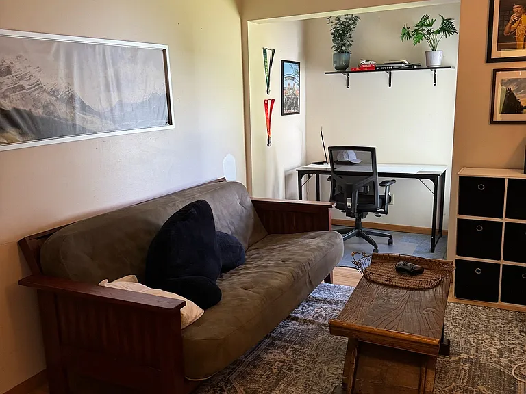 2 of 3 bedrooms on first floor.