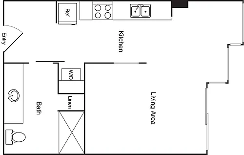 Floor plan Studio - H