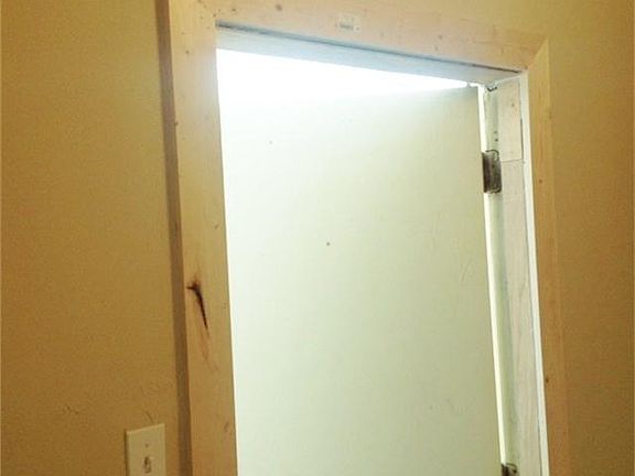 NEW DOOR FRAME ON UTILITY ROOM