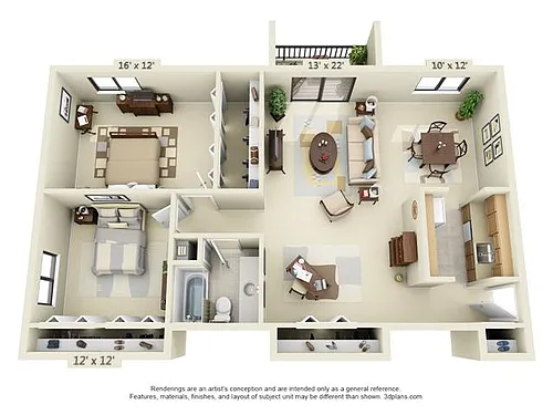 Floor plan 2 Bedroom
