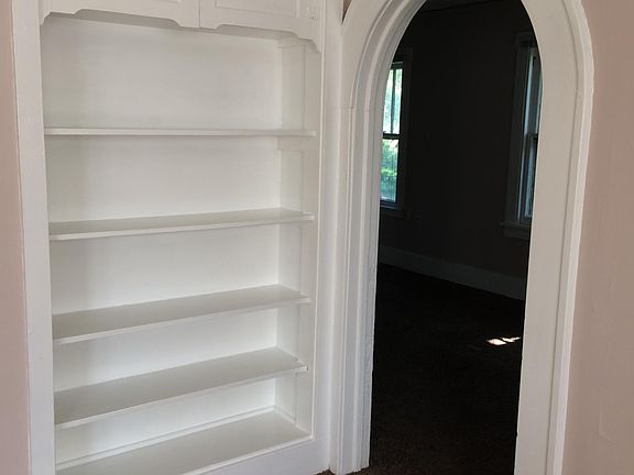 Built in bookcase in the living room