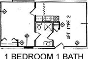 Standard one bedroom