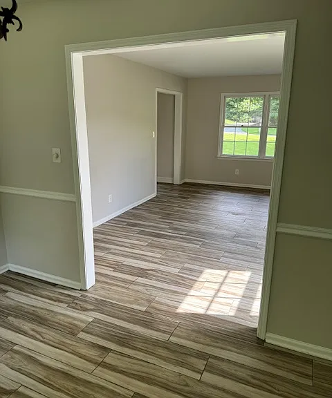 Dining room view into Living room