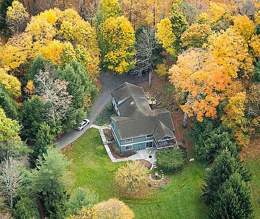 arial view in autumn