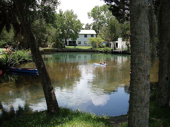 View of Back from across the lagoon