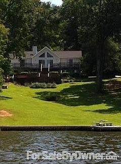 Backyard view from lake