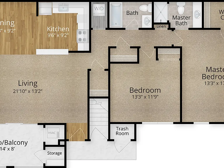 Riviera II - 2 Bedroom/2 Bath Riviera II - 2 Bedroom/2 Bath