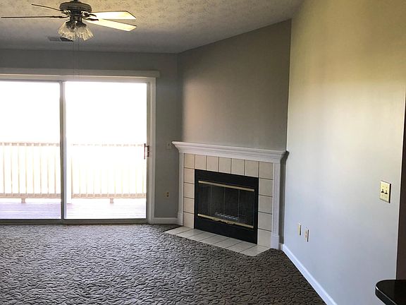 Living room with fireplace