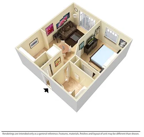 Floor plan 1B1BJRW