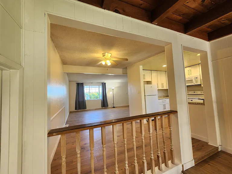 Dining room/ Kitchen/ Living room from the family room