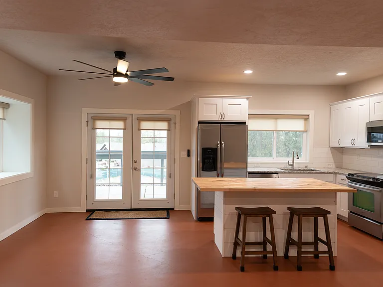 French Doors to the outside porch