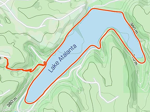 2.2 mi lake loop from home