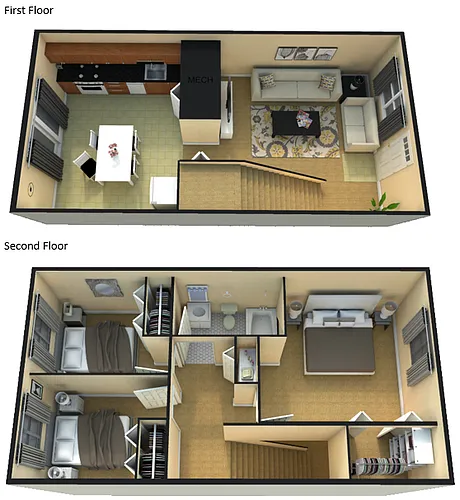 Floor plan 3BR PH1
