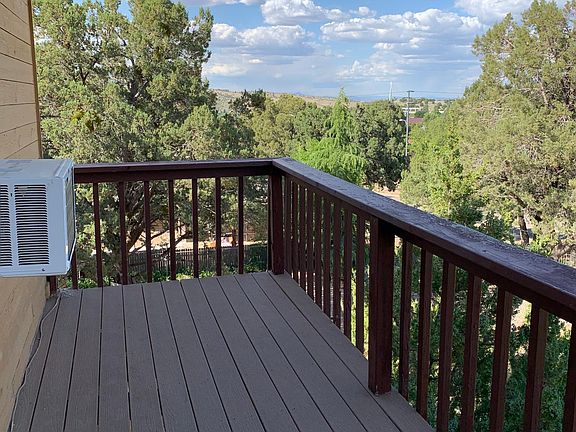 Spacious deck with views