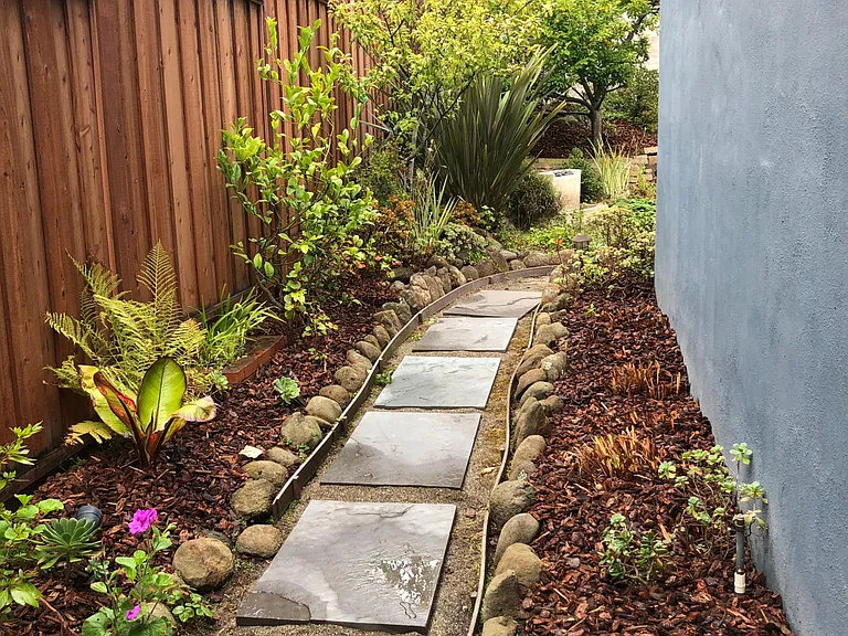 Path to backyard