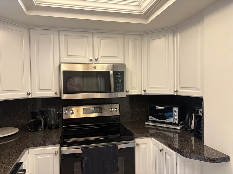Kitchen view of appliances