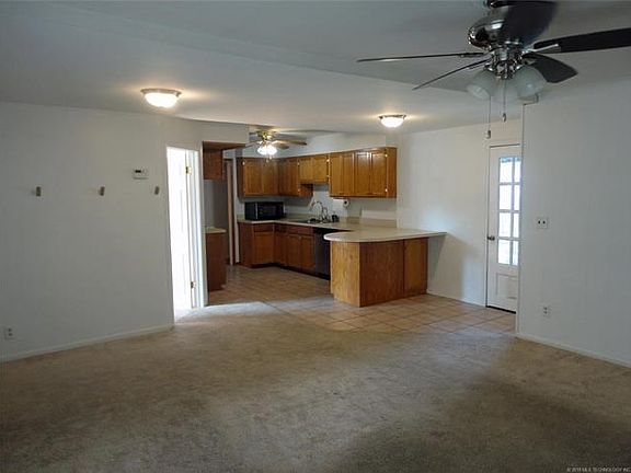 View from Family Room to Kitchen