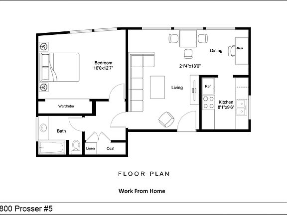 2nd image of 1800 Prosser Ave #5