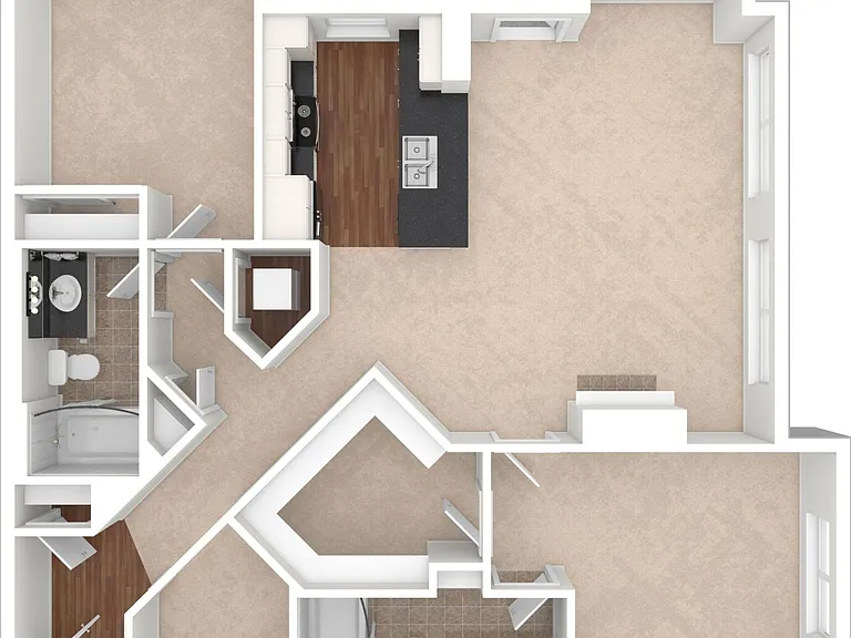 2 BD / 2 BA 1,266 SF