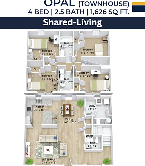 Owens Lake Commons Apartments & Townhomes — Photo 70