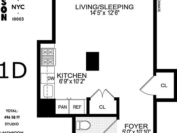 2nd image of 211 E 13th St #1D