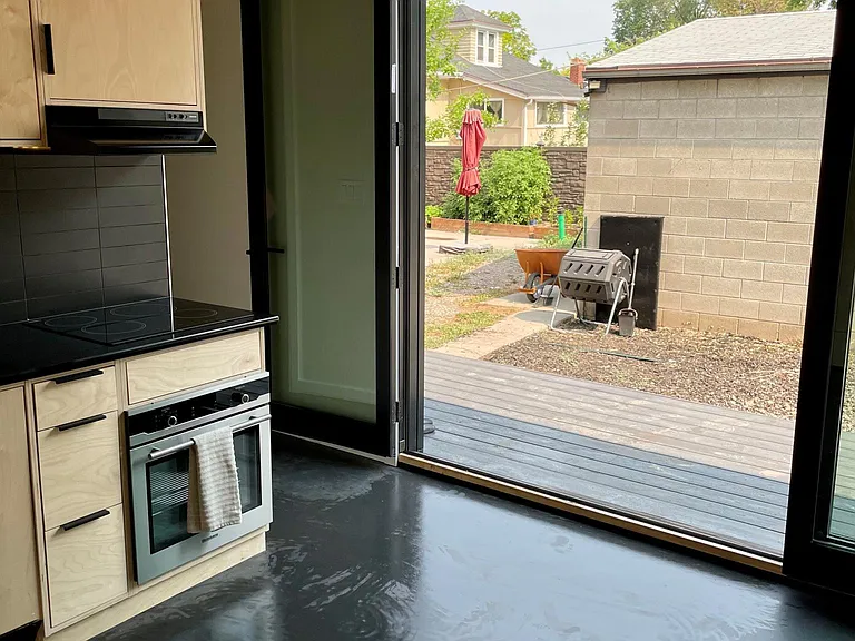 Kitchen and deck