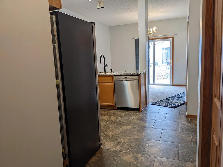Kitchen toward dining room