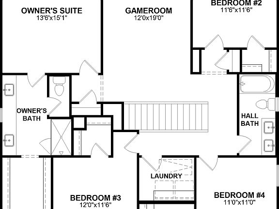 floor plan second level