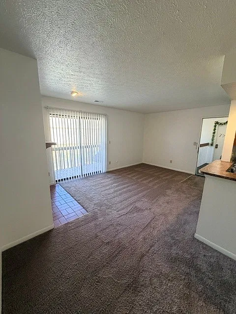 Looking at the living room from the dining area