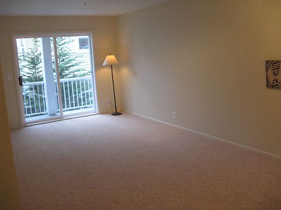 Living room with deck