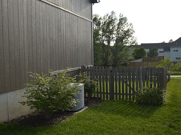 North side with AC unit