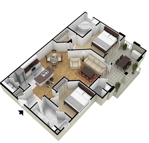 Floor plan Calistoga