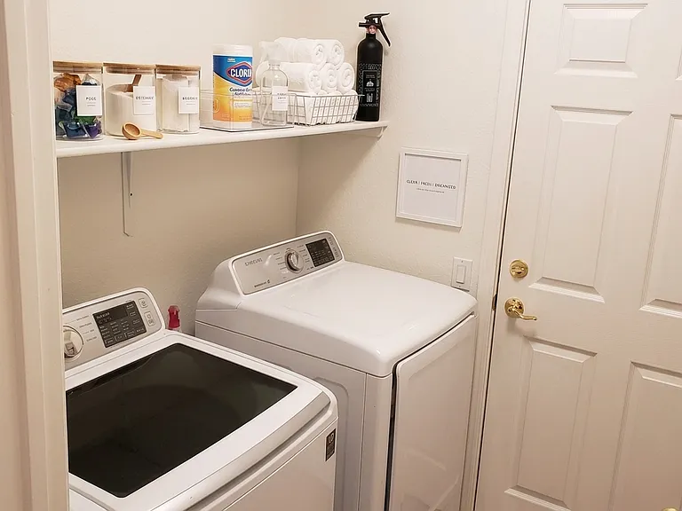 Wash room inside air conditioned house