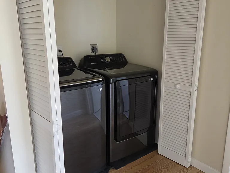Indoor laundry area