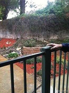 gate from covered pation to pool