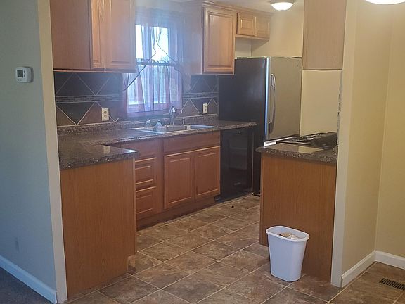 Kitchen and part of dining area