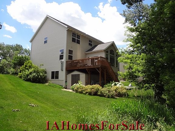 Extra large 10' x 12' storage shed under deck. Property line extends 30 feet into private woods.