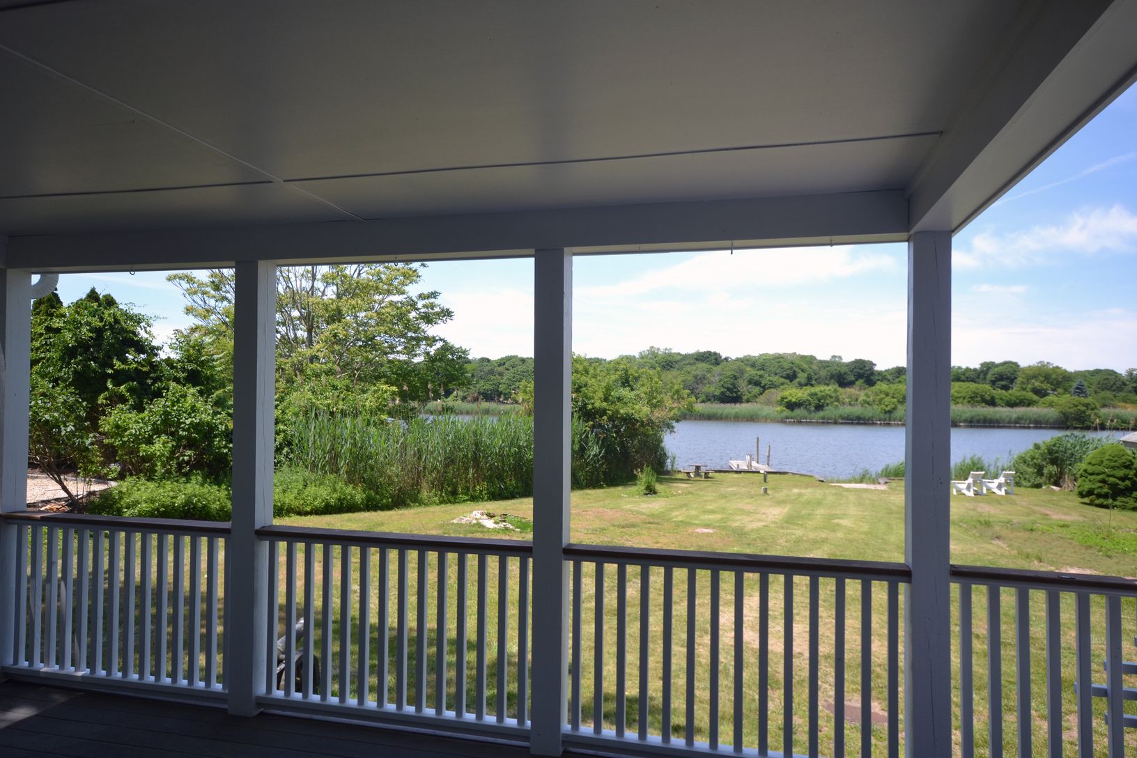  Water View from Easily Screened in Porch (posts are there) 