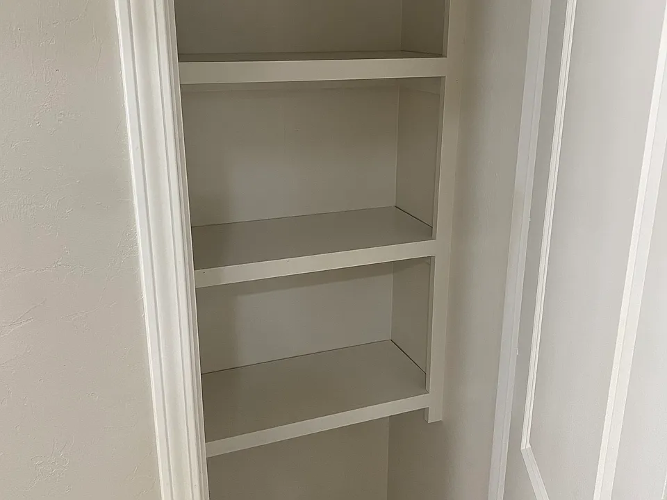 One kitchen pantry closet and one hallway linen closet.
