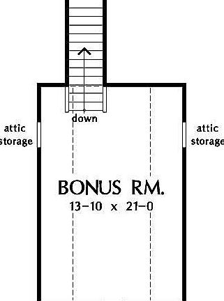 2nd Floor Bonus Rm Plan