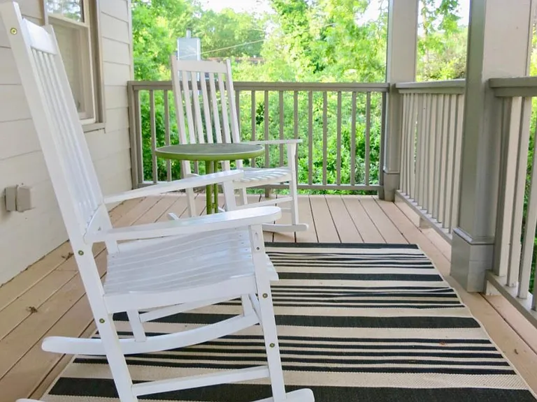 Upstairs front deck