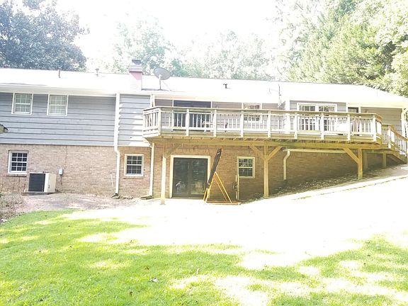 Rear deck overlooking creek