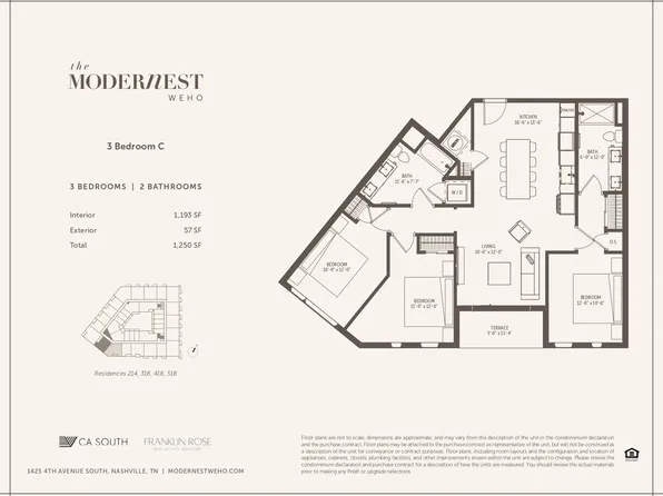 3 Bedroom Plan, Modernest WeHo