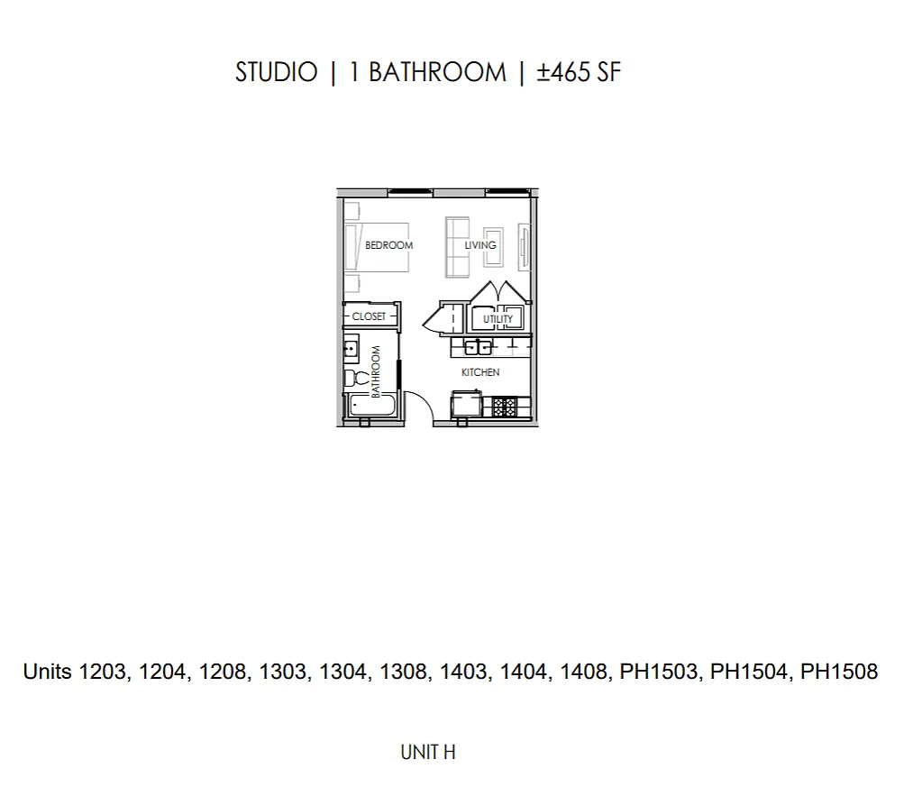 Floor plan Studio