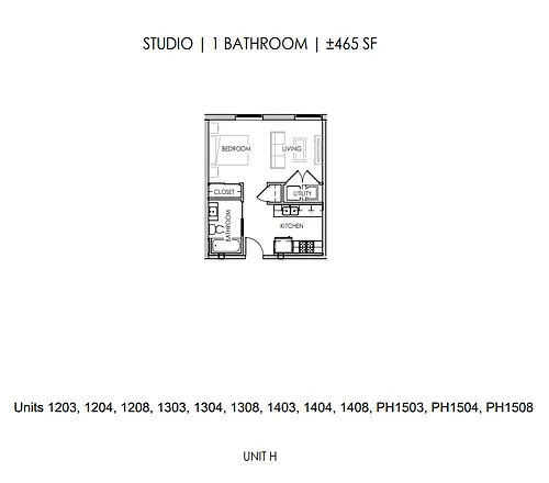 Floor plan Studio