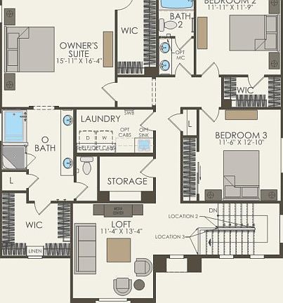 Second Floor 3 br 2.5 ba