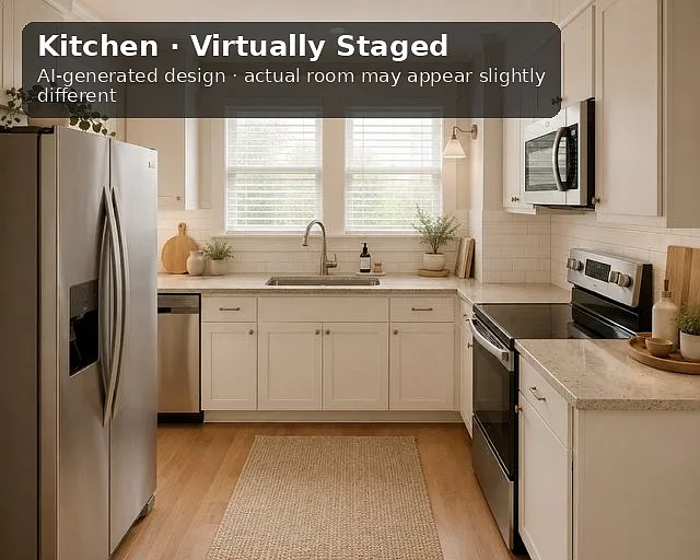 We created this AI-rendered design to help you picture the space furnished. For inspiration only _ furniture and decor aren't included, and the real room may differ in features and proportions. See the unedited photos for the room's true condition.